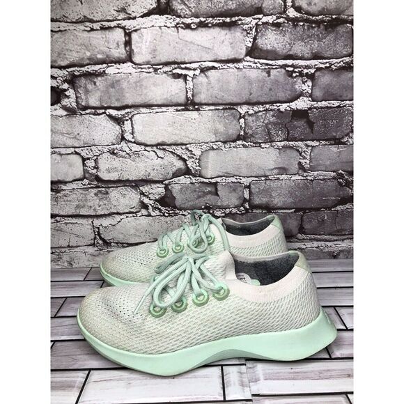 allbirds Tree Dashers Lime Green Running Shoes Casual Sneakers Women Sz 9M US/39 - Picture 4 of 16